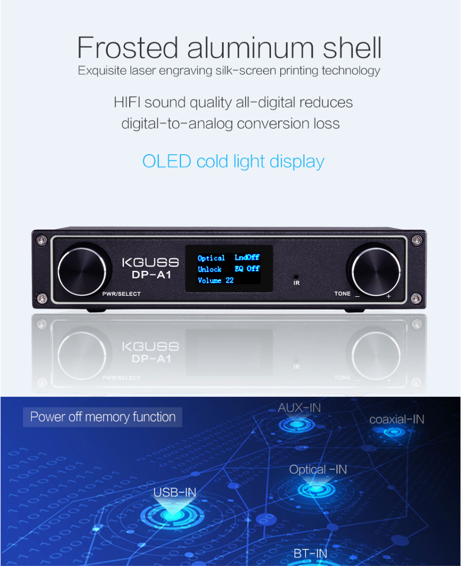 KGUSS-DP-A1-2x120W-bluetooth-42-Lossless-HIFI-24Bit192KHz-Amplifier-with-Remote-Support-USB-Optical--1605269