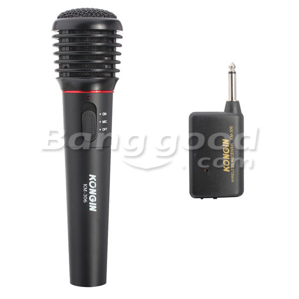 KONGIN-KM-306-Wireless-Microphone-With-Receiver-Range-15M-Electronic-72615