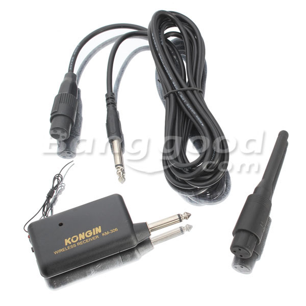 KONGIN-KM-306-Wireless-Microphone-With-Receiver-Range-15M-Electronic-72615