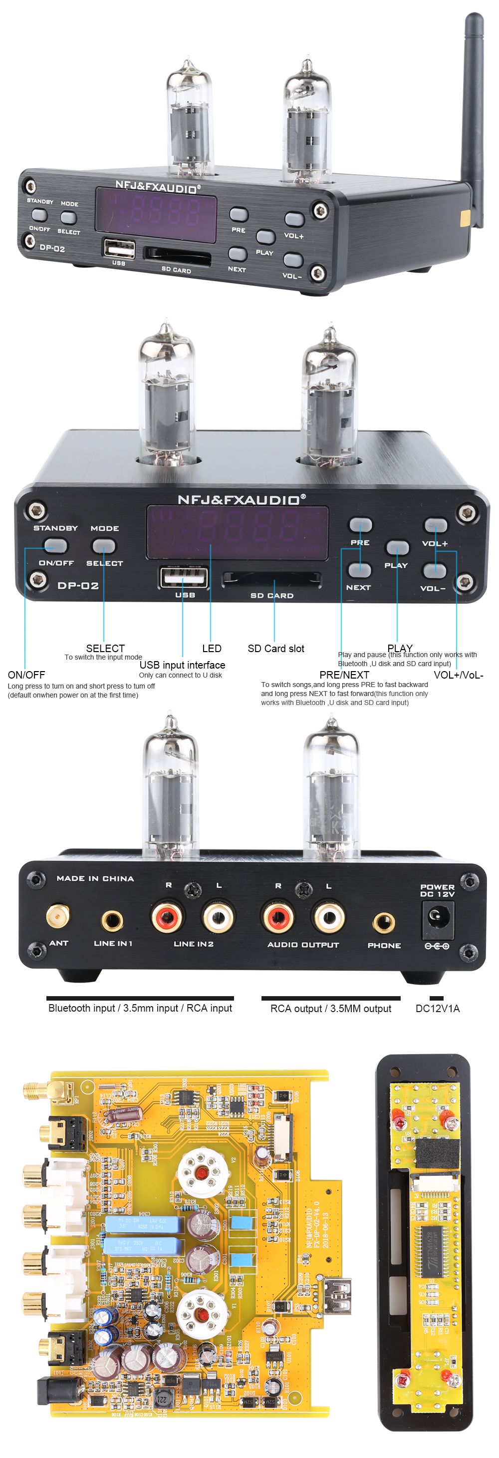 NFJFXAUDIO-DP-02-6K4-MINI-HiFi-bluetooth-Audio-Tube-Headphone-Amplifier-Support-USB-SD-Card-1379965