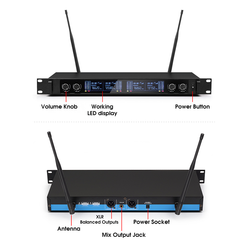 Professional-UHF-4-Channel-2-Channel-Wireless-Handheld-Microphone-System-Mic-for-Stage-Church-Family-1540585