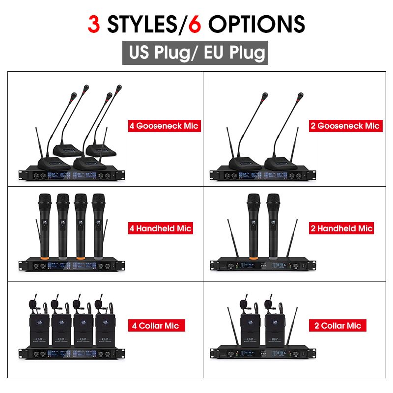 Professional-UHF-4-Channel-2-Channel-Wireless-Handheld-Microphone-System-Mic-for-Stage-Church-Family-1540585