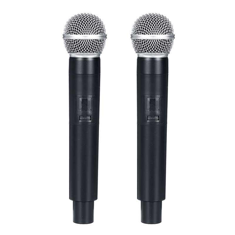 Professional-UHF-Wireless-Microphone-System-2-Channel-2-Cordless-Handheld-Mic-Kraoke-Speech-Party-su-1681895