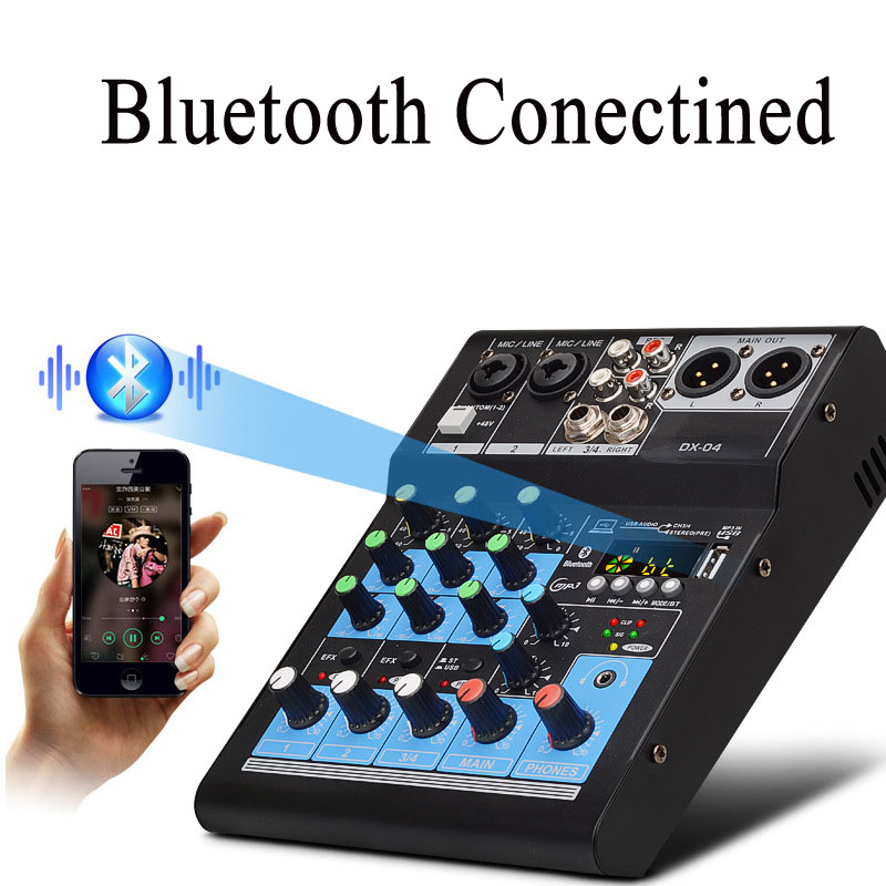 Professional-bluetooth-Sound-Card-4-Channel-Audio-Mixer-USB-Small-Mixing-Console-for-Home-Stage-Kara-1569104