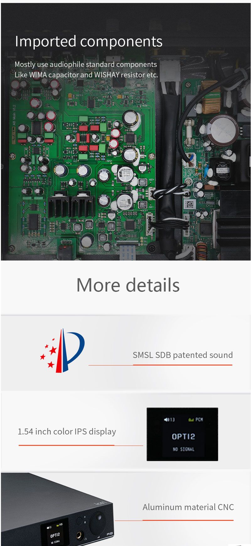 SMSL-A8-125Wx2-AK4490-768khz-DSD512-XMOS-HIFI-ICEpower-Module-Audio-Digital-Amplifier-DAC-Headphone--1531063