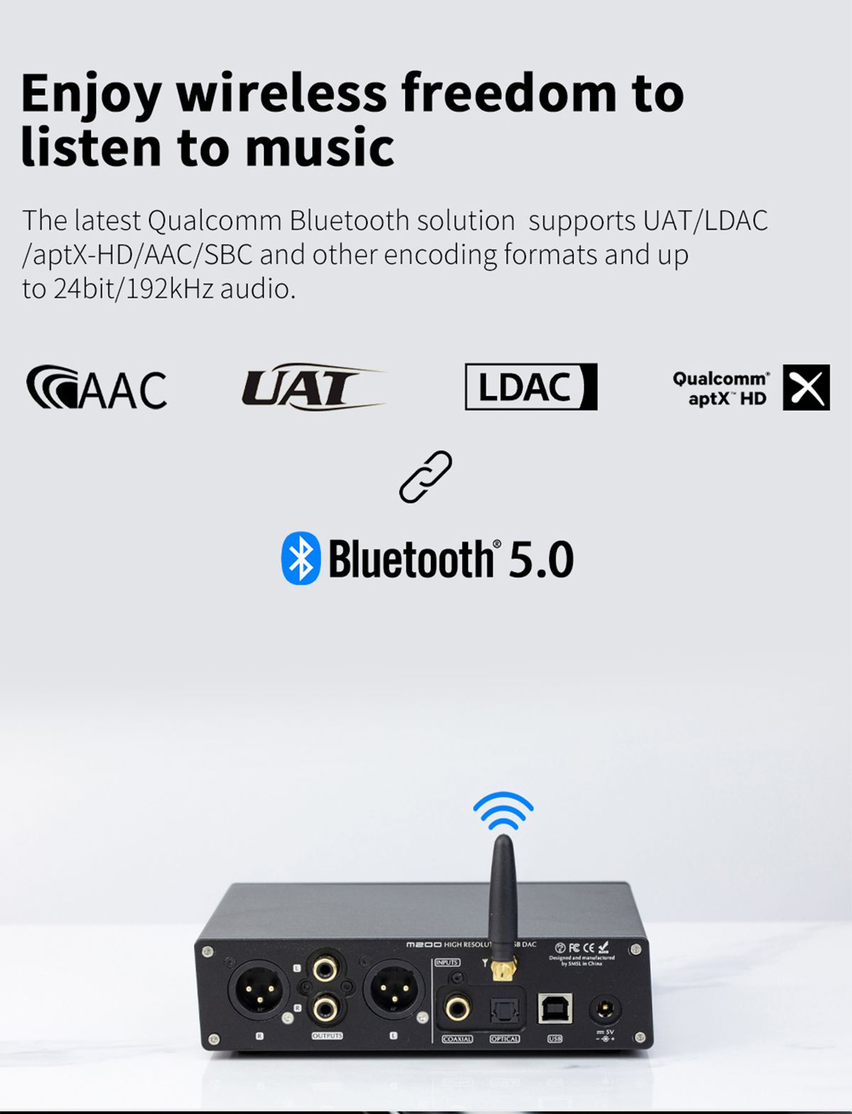 SMSL-M200-HiFi-Audio-DAC-AKM4497EQ-bluetooth-50-32bit768kHz-DSD512-Coaxial-Optical-Audio-Decoder-Dig-1685097