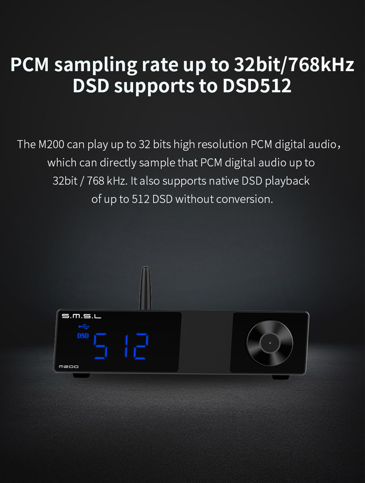 SMSL-M200-HiFi-Audio-DAC-AKM4497EQ-bluetooth-50-32bit768kHz-DSD512-Coaxial-Optical-Audio-Decoder-Dig-1685097