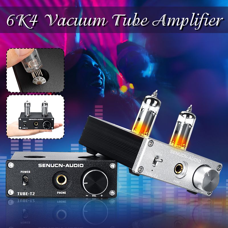 Stereo-Audio-Amplifier-Buffer-DC-12V-6K4-Vacuum-Tube-Headphone-Earphone-Amp-1639943