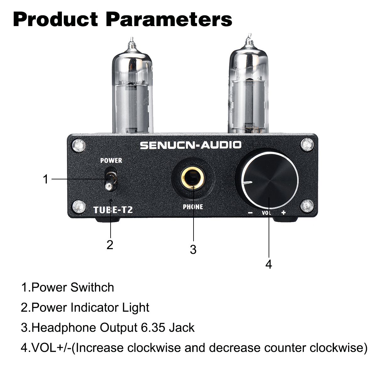 Stereo-Audio-Amplifier-Buffer-DC-12V-6K4-Vacuum-Tube-Headphone-Earphone-Amp-1639943