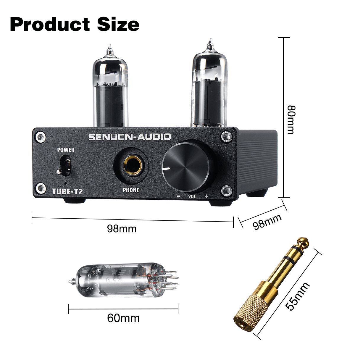 Stereo-Audio-Amplifier-Buffer-DC-12V-6K4-Vacuum-Tube-Headphone-Earphone-Amp-1639943