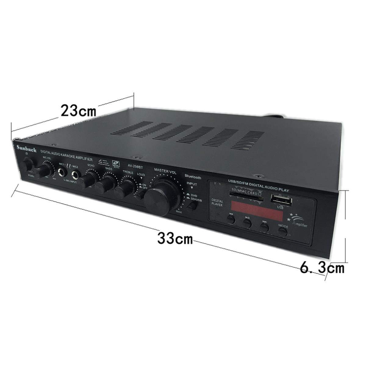 Sunbuck-AV-298BT-220V-300W300W120W-5CH-bluetooth-41-Stereo-AV-Surround-Amplifier-Karaoke-Cinema-1264090