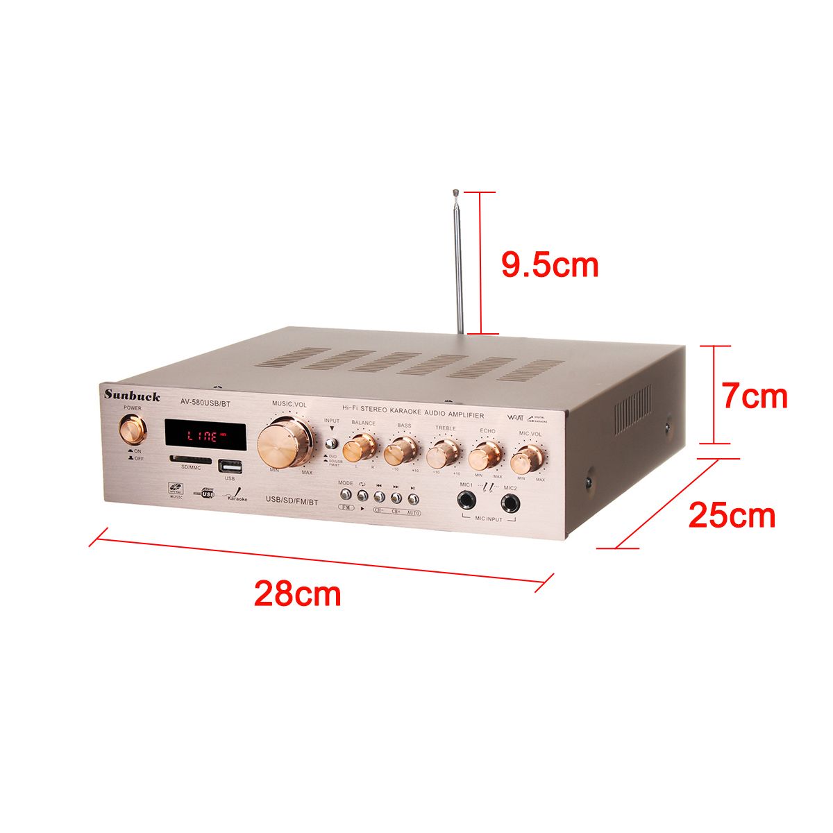 Sunbuck-AV-580USBBT-bluetooth40-5CH-400W400W120W-Amplifier-Support-SD-Card-USB-FM-Microphone-1372535