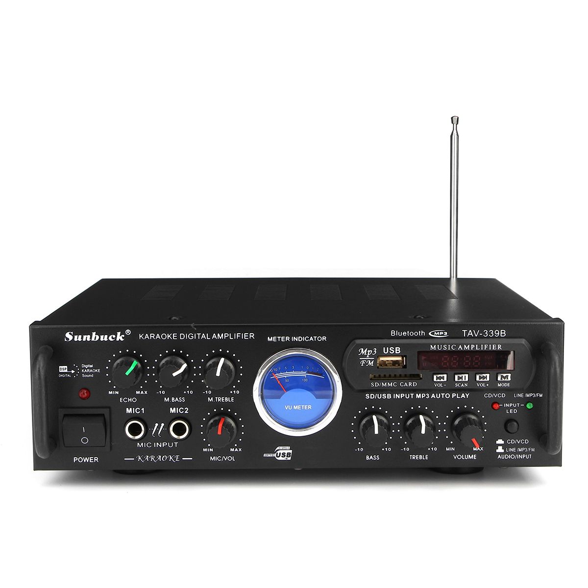 Sunbuck-TAV-339B-bluetooth-600W-Karaoke-Power-Stero-Amplifier-With-VU-Meter-FM-2-Channel-USB-SD-1240595