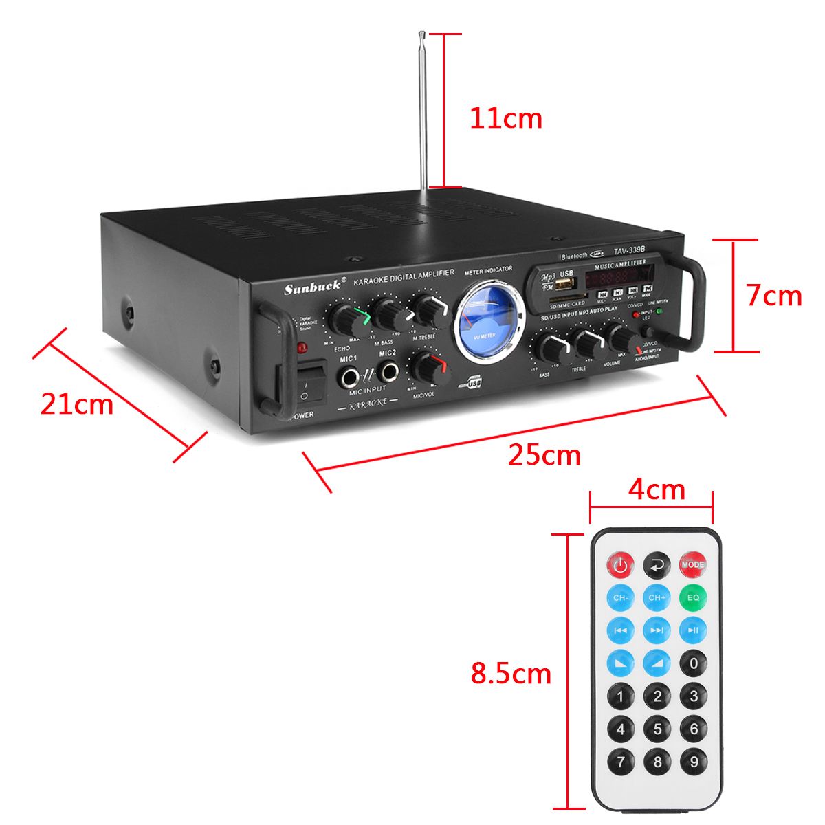 Sunbuck-TAV-339B-bluetooth-600W-Karaoke-Power-Stero-Amplifier-With-VU-Meter-FM-2-Channel-USB-SD-1240595