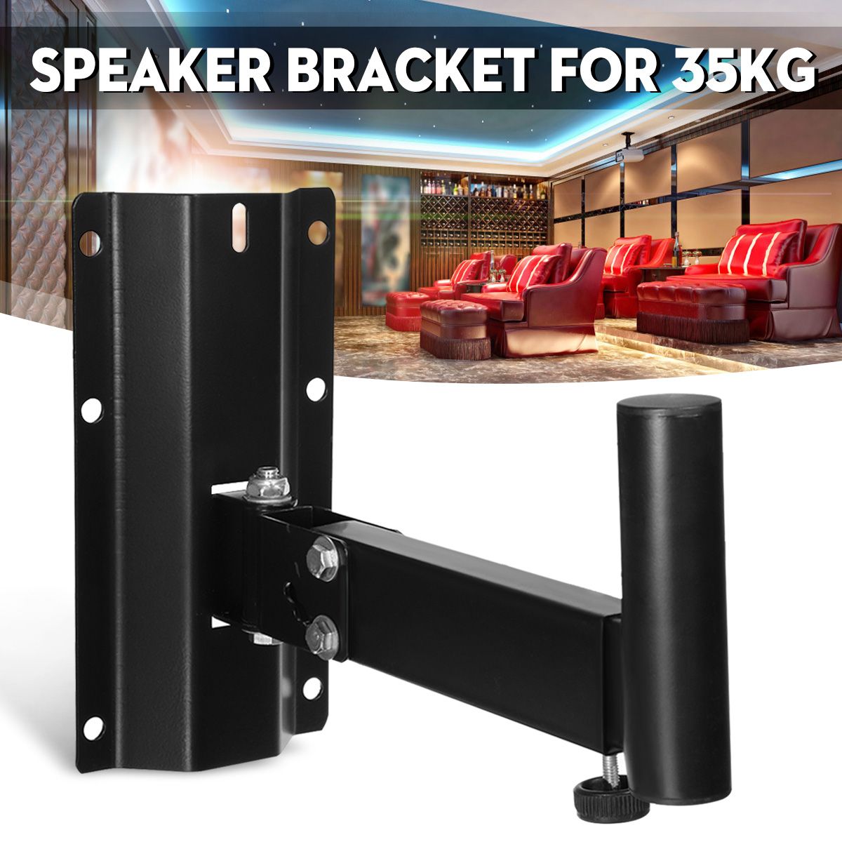 Universal-Heavy-Duty-Steel-180-Degrees-Swivel-Adjustable-Speaker-Wall-Bracket-for-Wall-Hanging-Home--1649993