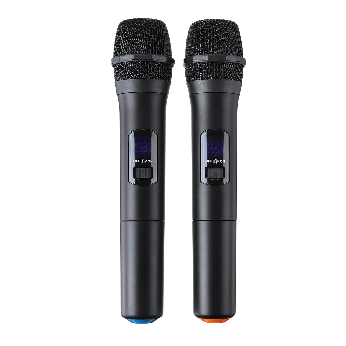 V3002-VHF-Wireless-Microphone-System-2PCS-Handheld-LCD-Mic-with-2-CH-Receiver-1617348