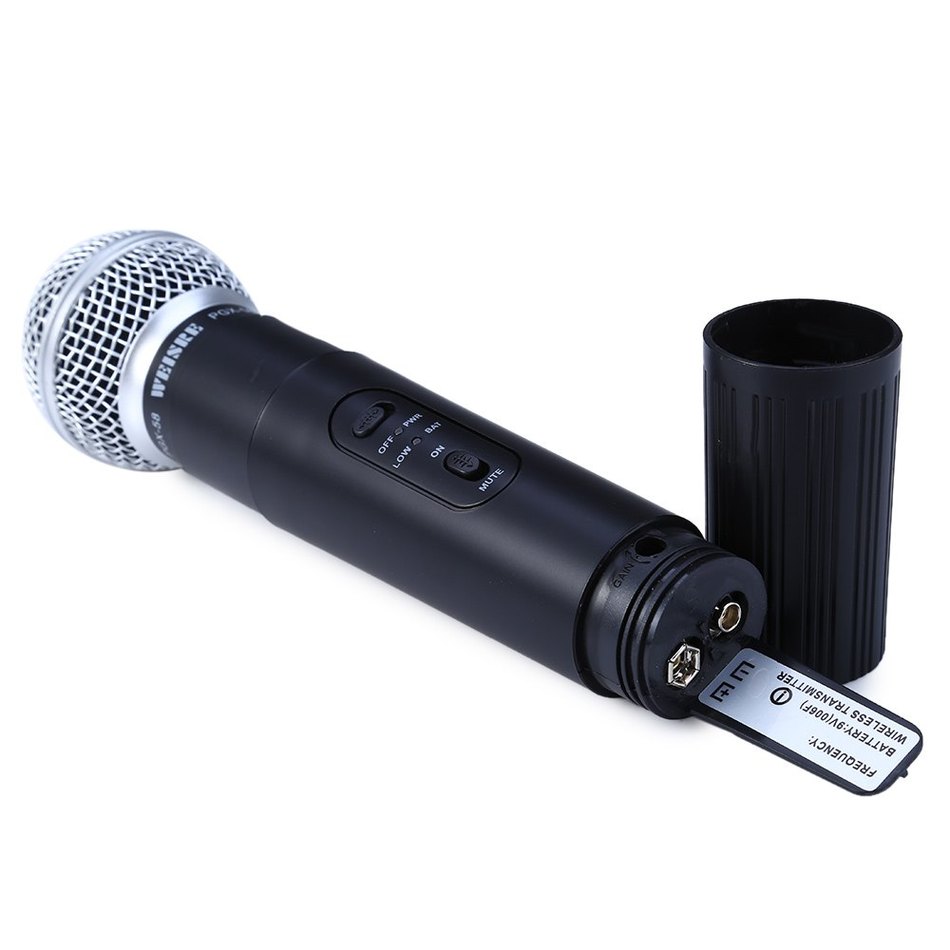 WEISRE-PGX58-Omni-Directional-Wireless-Microphone-System-Dual-Mic-for-Karaoke-Party-KTV-1156355