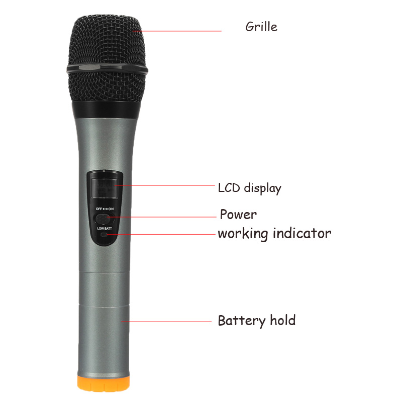 Weisre-U-400-Professional-UHF-4-Channel-Wireless-LCD-Display-Microphone-Karaoke-System-1250936