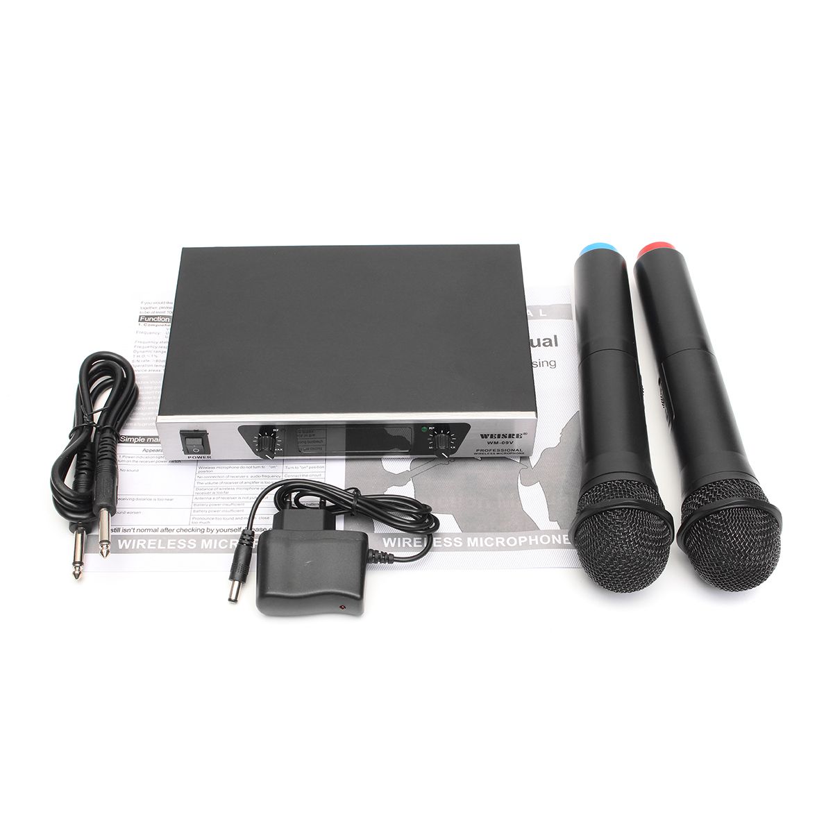 Weisre-WM-09V-VHF-Wireless-2-Channel-Dual-Handheld-KTV-Karaoke-Home-Party-Microphone-System-1267344