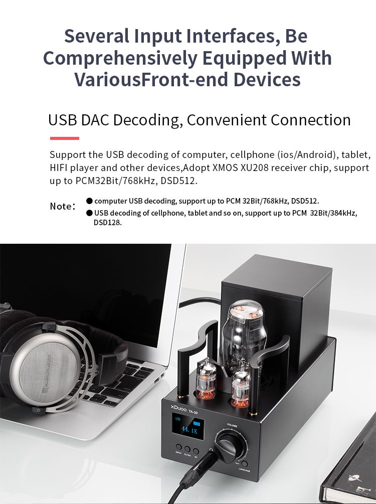 XDUOO-TA-30-ES9038Q2M-bluetooth-50-3000MW-Decoding-Amp-DAC-Tube-Headphone-Earphone-Amplifier-Support-1630556
