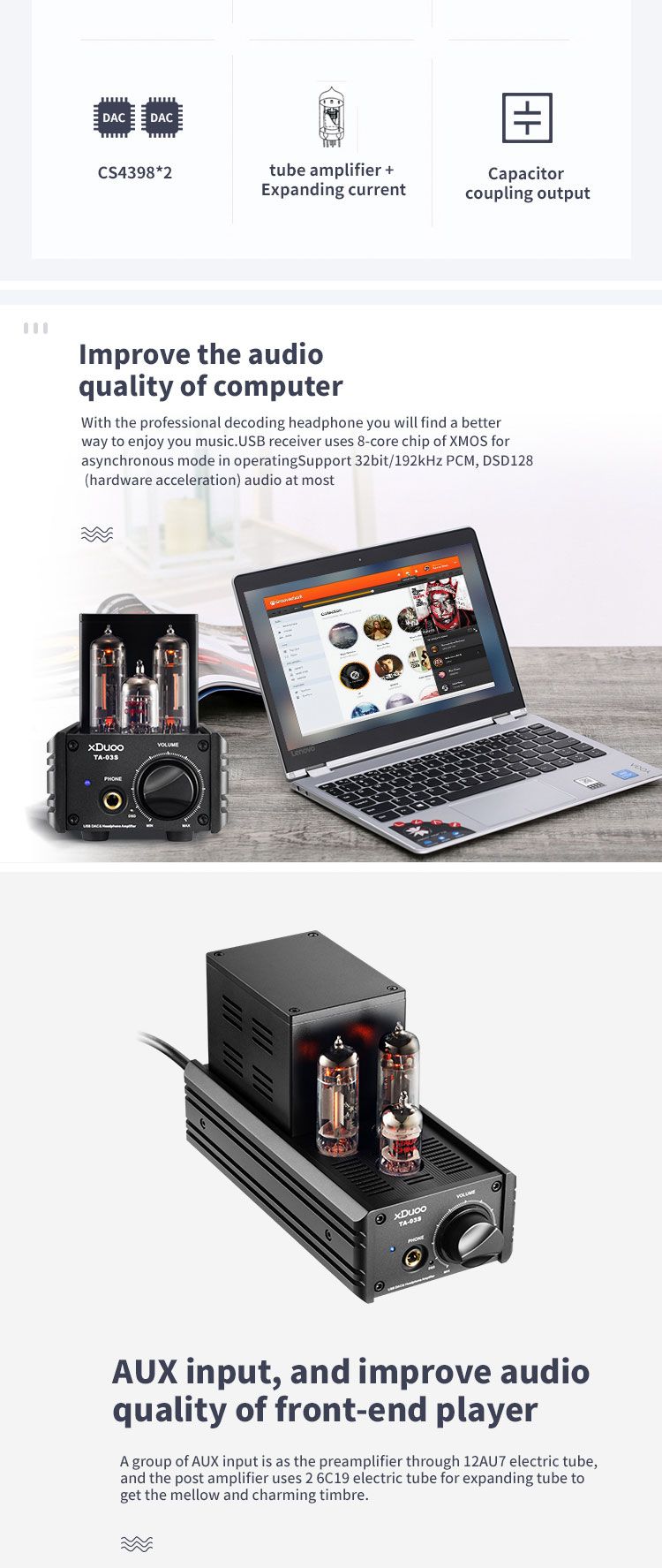 xDuoo-TA-03S-XMOSU8-CS4398x2-300mW-12AU7-Vacuum-Tube-HIFI-USB-DAC-Headphone-Amplifier-1527960