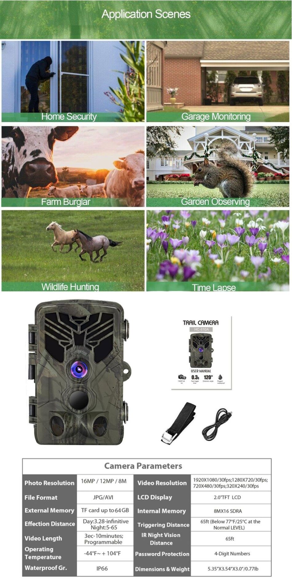 HC-810A-16MP-1080P-HD-44-LEDs-Waterproof-Hunting-Trail-Track-Camera-03s-Trigger-Time-1534624