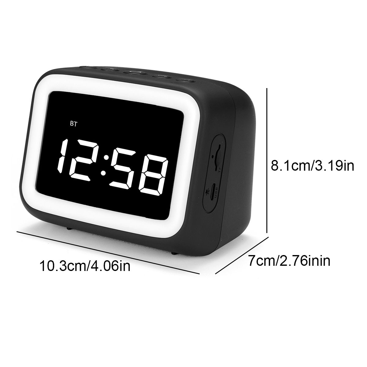 Digital-Alarm-Clock-FM-Radio-Wireless-bluetooth-50-LED-Mirror-With-Speaker-1752623