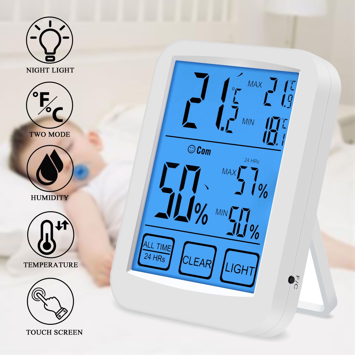 LCD-Digital-Touch-Screen-Indoor-Thermometer-Hygrometer-Temp-Humidity-Meter-Light-1313864
