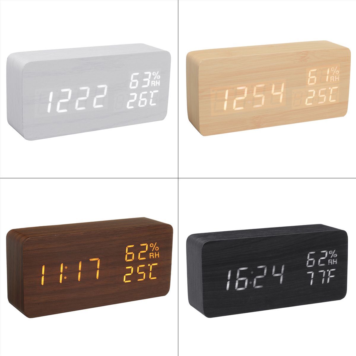 Modern-Wooden-Wood-Digital-Thermometer-USB-Charger-LED-Desk-Alarm-Wireless-Clock-1739446