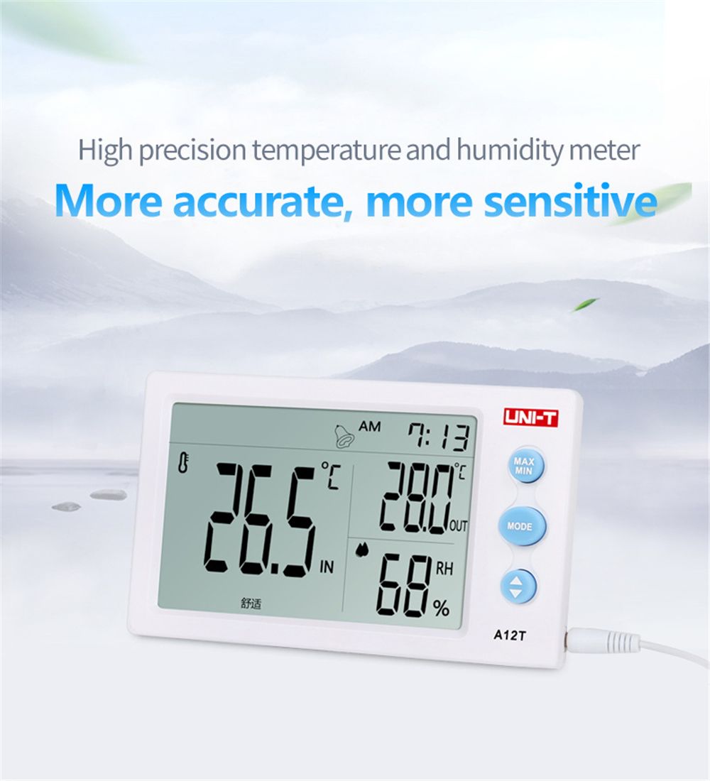 UNI-T-A13T-Digital-Temperature-Thermometer-Indoor-Outdoor-Instrument-Alarm-Clock-Weather-Station-1310672