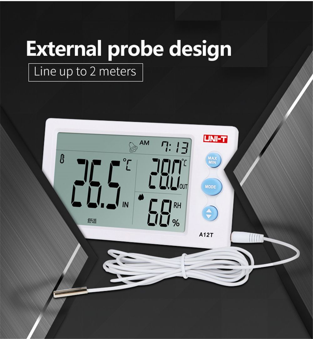 UNI-T-A13T-Digital-Temperature-Thermometer-Indoor-Outdoor-Instrument-Alarm-Clock-Weather-Station-1310672