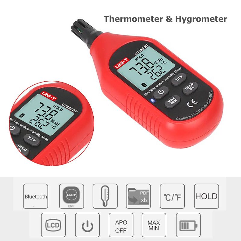 UNI-T-UT333BT-bluetooth-Digital-LCD-Thermometer-Hygrometer-Mini-Temperature-Humidity-Meter-1236779