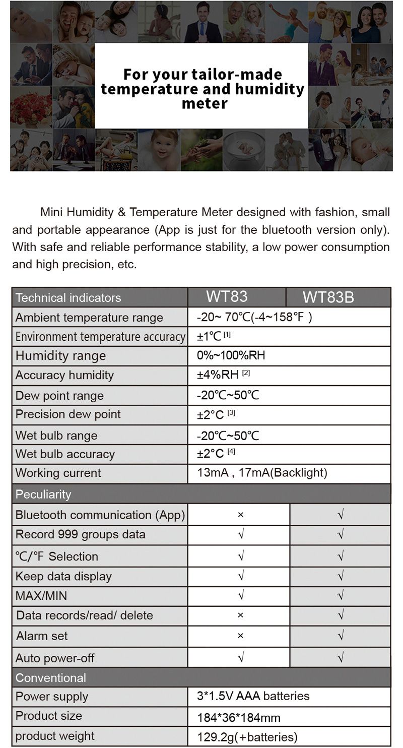 Wintact-WT83-WT83B-bluetooth-Digital-Temperature-Humidity-Meter-Thermometer-Hygrometer-Dew-Point-amp-1242495