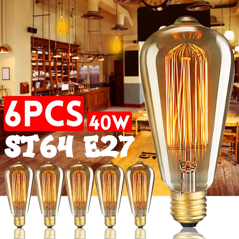 6PCS-ST64-40W-E27-Dimmable-Edison-Antique-Vintage-Filament-Incandescent-Light-Bulb-AC220V-1412102