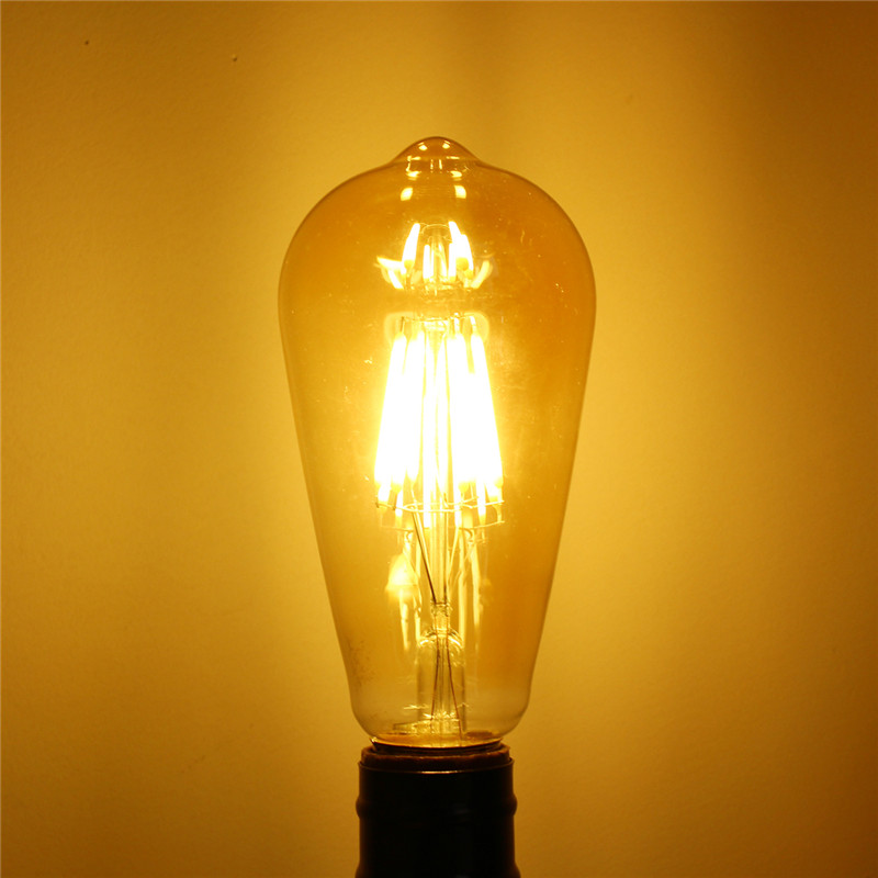 E27-6W-Dimmable-Warm-White-ST64-LED-COB-Vintage-Retro-Filament-Edison-Light-Bulb-AC220V-1291620