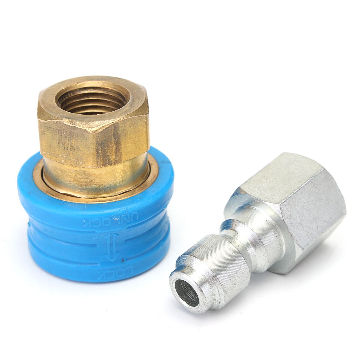 1-Pair-Quick-Release-Compact-14F-Coupling-Pressure-Washer-Steam-Cleaner-1161487