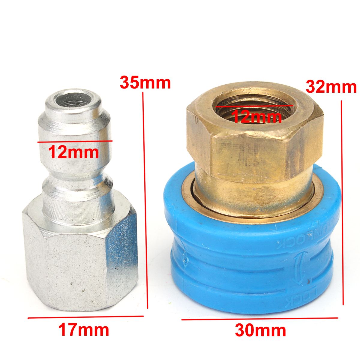 1-Pair-Quick-Release-Compact-14F-Coupling-Pressure-Washer-Steam-Cleaner-1161487