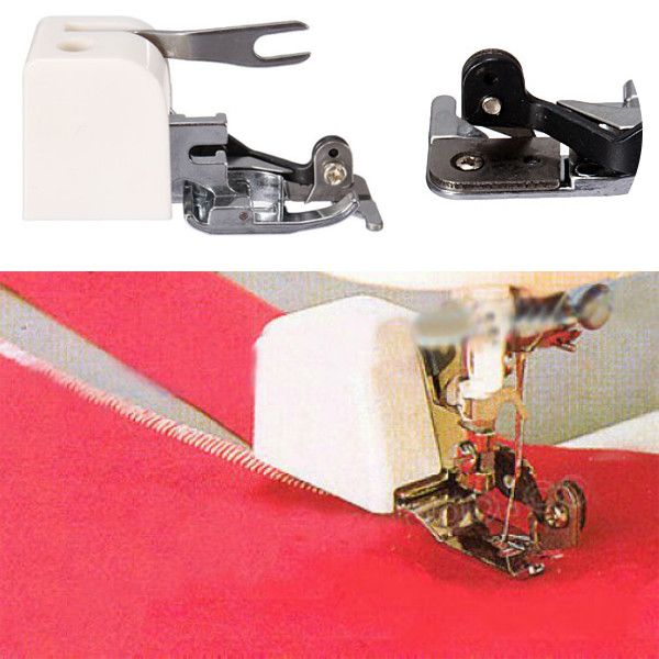 1-Side-Cutter-Zig-Zag-Sewing-Machine-Attachment-Presser-Foot-Low-Shank-Cut-amp-Hem-Sharp-1604692