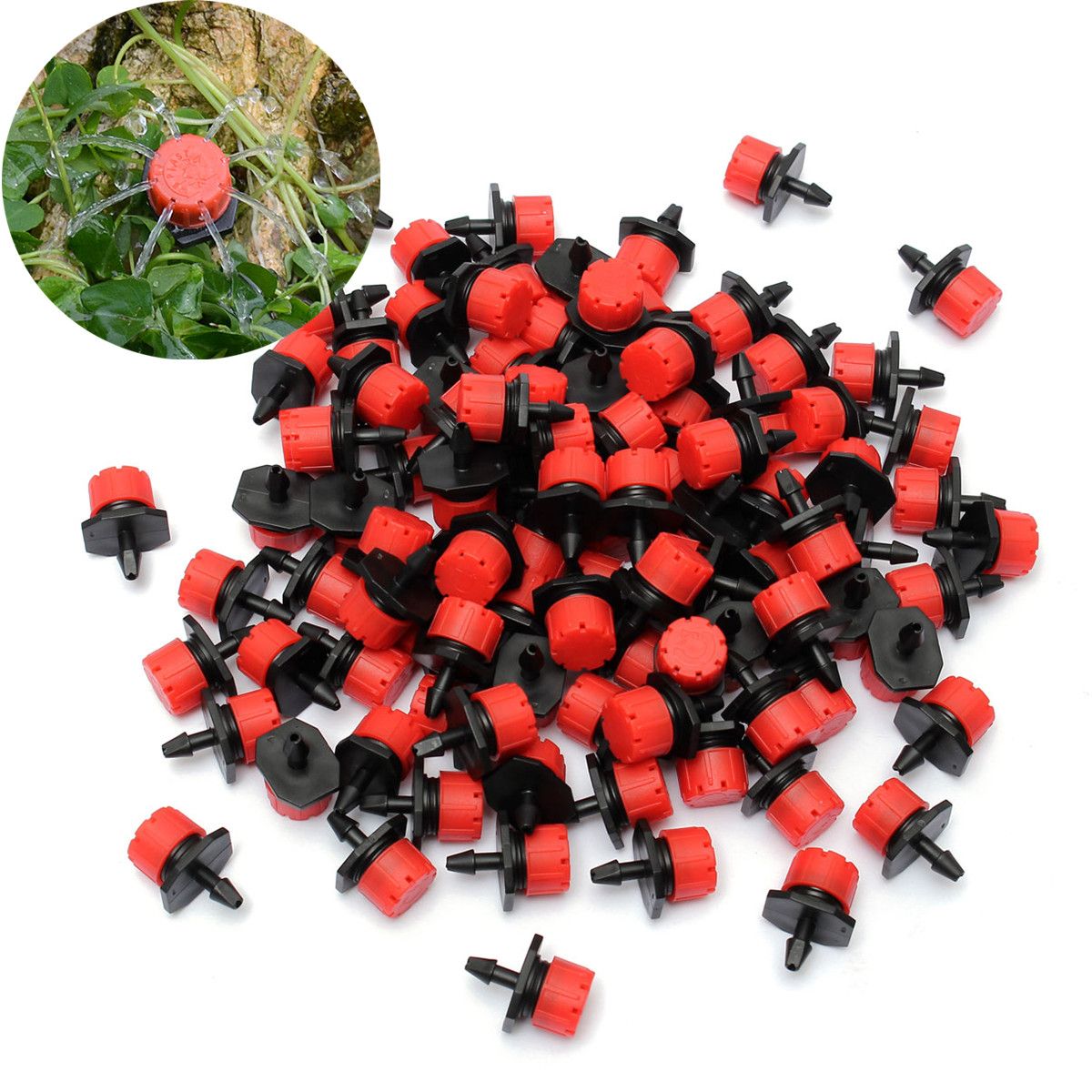 100Pcs-Adjustable-Micro-Drip-Irrigation-Watering-Emitter-Drippers-25-x-15cm-1298035
