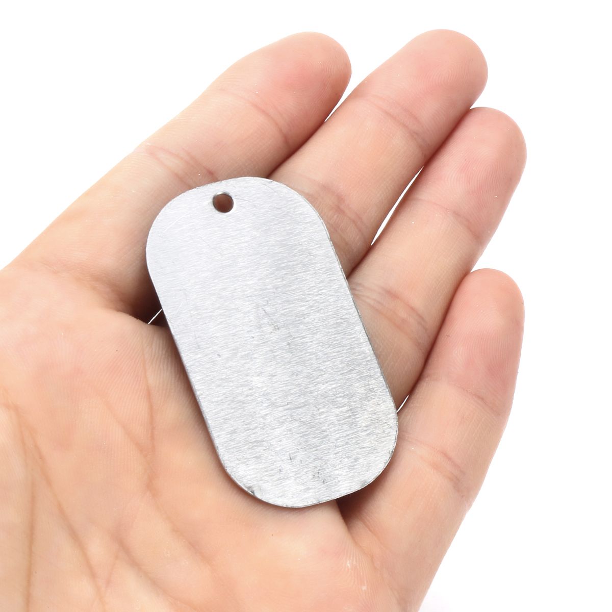 100Pcs-Blank-Dog-Tag-Aluminum-Silver-Gloss-with-Hole-for-Animal-1166749