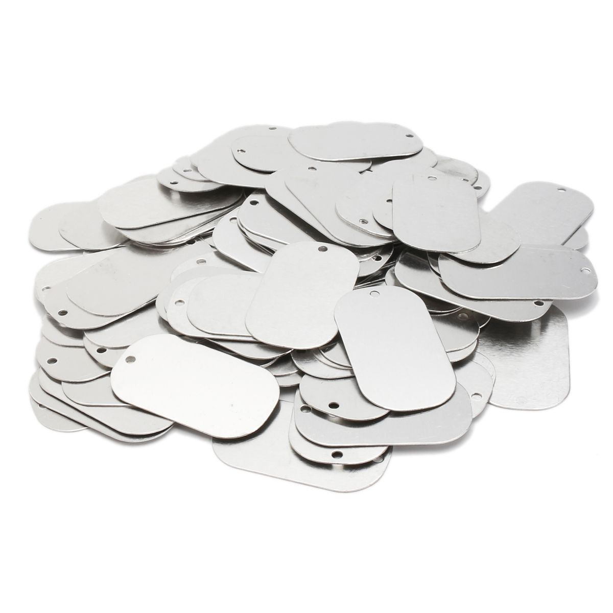 100Pcs-Blank-Dog-Tag-Aluminum-Silver-Gloss-with-Hole-for-Animal-1166749
