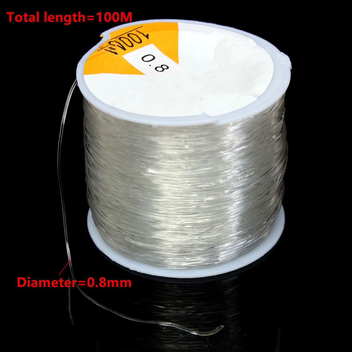 100m-Crystal-Line-String-Thread-Stretch-Elastic-Beading-Cord-Dichotomanthes-08mm-1036885