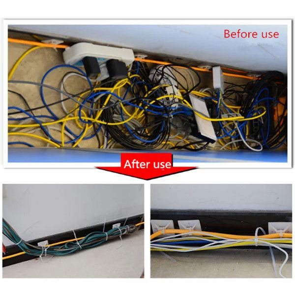 100pcs-100-450MM-Nylon-Cable-Wire-Zip-Ties-Cord-Wraps-Black-amp-White-968454