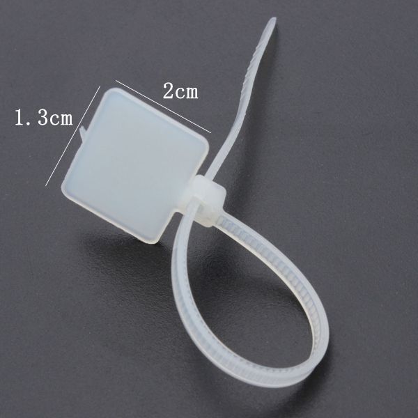 100pcs-White-Nylon-Zip-Cable-Tie-Label-Strap-Strip-With-Marking-Tag-3X100mm-1006680