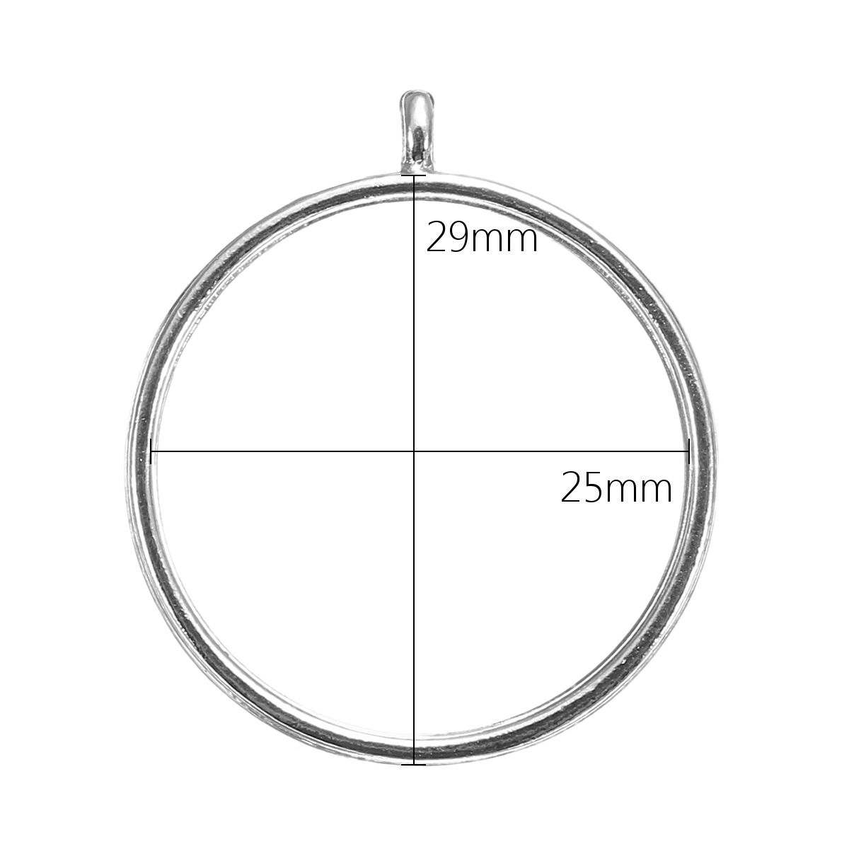 10Pcs-25mm-Silver-Pendant-Trays-Bezel-Cabochon-Setting-Jewelry-Blank-Round-Pendant-1214088