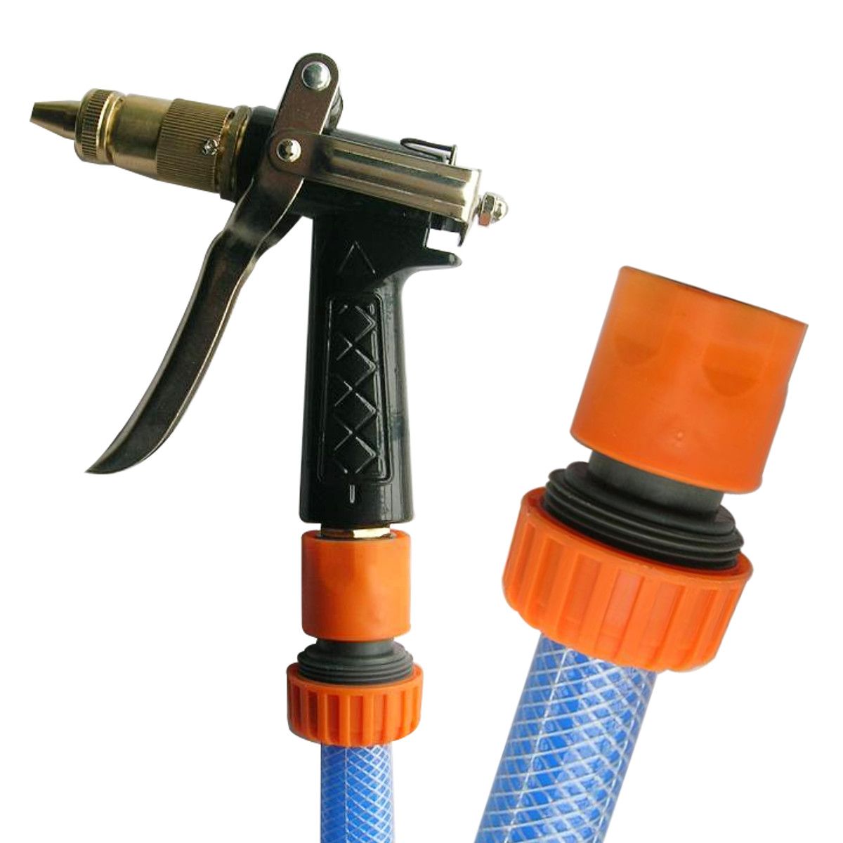 10Pcs-Orange-34quot-Garden-Joiner-Quick-Connect-Adapter-Water-Hose-Pipe-Washing-1329161