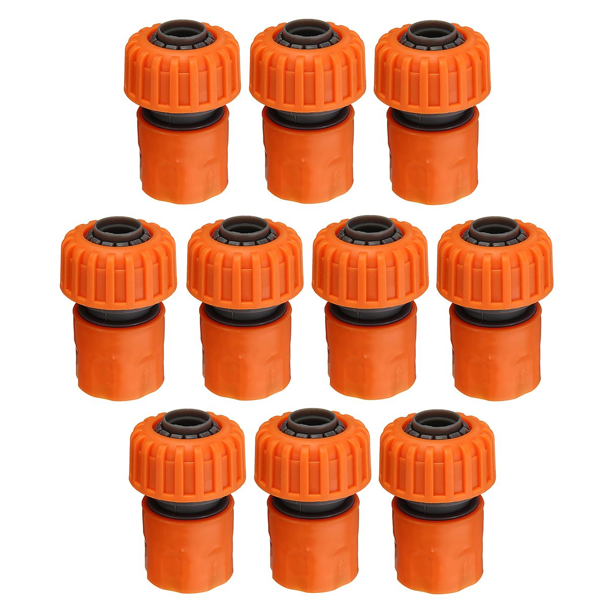 10Pcs-Orange-34quot-Garden-Joiner-Quick-Connect-Adapter-Water-Hose-Pipe-Washing-1329161