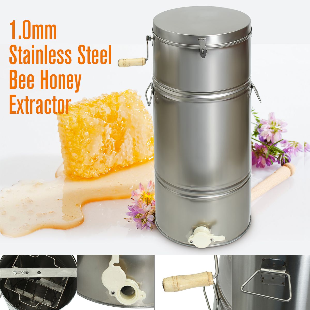 10mm-Stainless-Steel-Bee-Honey-Extractor-Beehive-Drum-Tank-Beekeeping-Equipment-Two-Frame-1375336