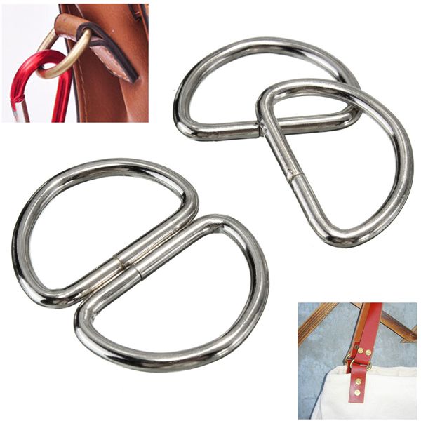 10pcs-Metal-Silver-D-Rings-Chrome-For-Webbing-Strapping-Craft-Belt-Purse-Bags-1012984