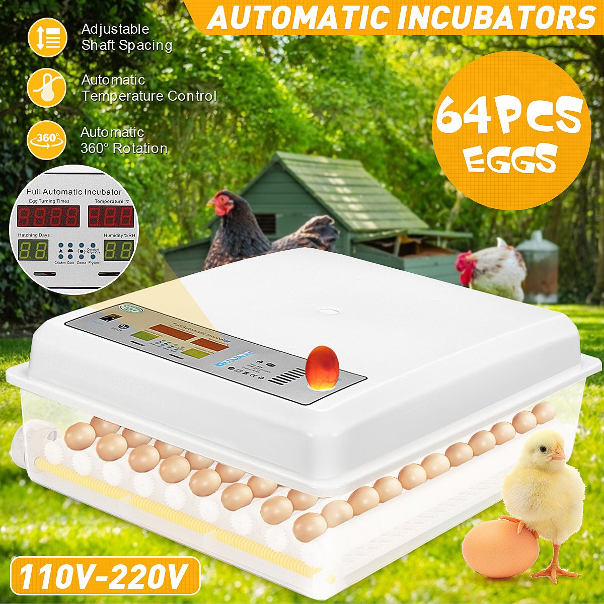 110-220V-Eggs-Incubator-64-Egg-Automatic-Hatchery-Machine-Goose-Quail-Chicken-1761836